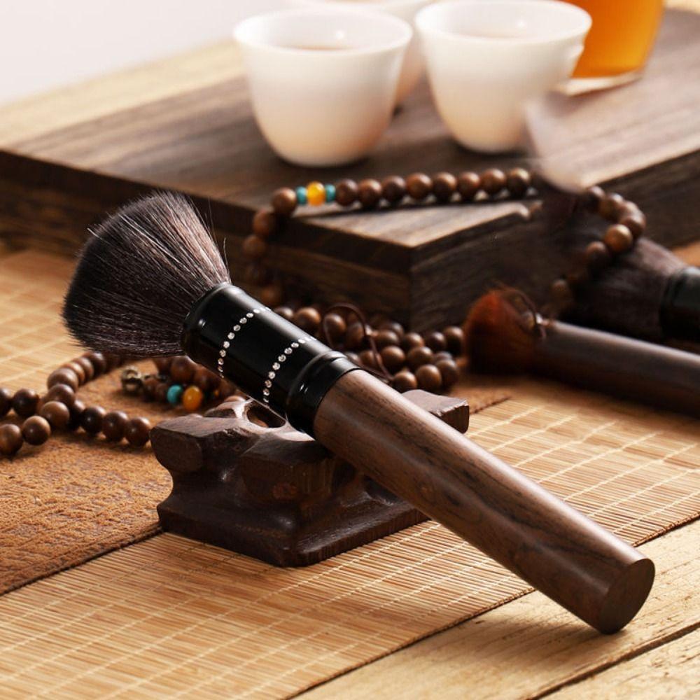 Sandalwood Handle Household Tea Accessories Tea Cup Cleaner Tea Brushes Teaware Cleaning Brush