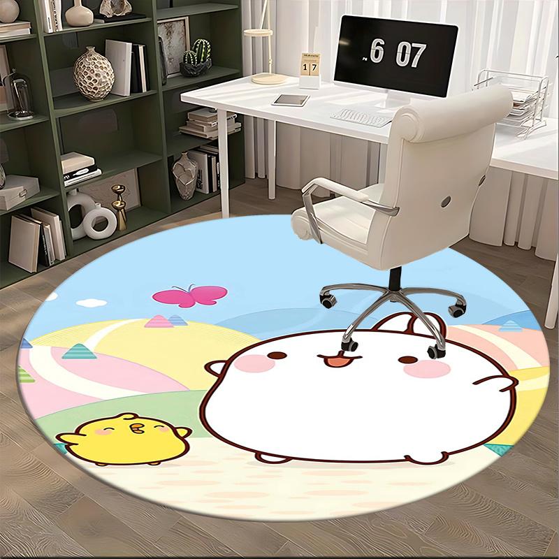 Cute Animal Toy, Goods Chair mat Round Rug Office carpet, Non slip, Suitable for Living Rooms, Bedrooms Decor.1205498a