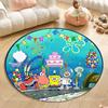 Multiple Styles Pokemon Bulbasaur Cartoon Print Round Rugs Carpet for Living Room Bedroom Kids Room Bath Chair Mat Home Decor