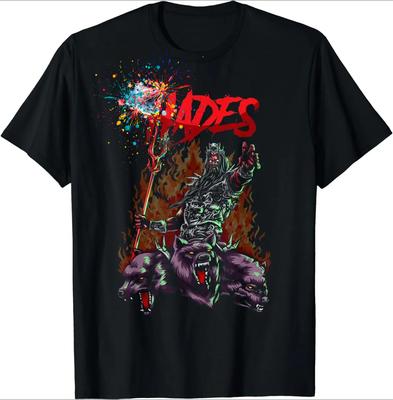 Ancient Greek Mythology God of The Underground Hades TShirt 100 Cotton ONeck Short Sleeve Casual Unisexs Tshirt Size S3XL