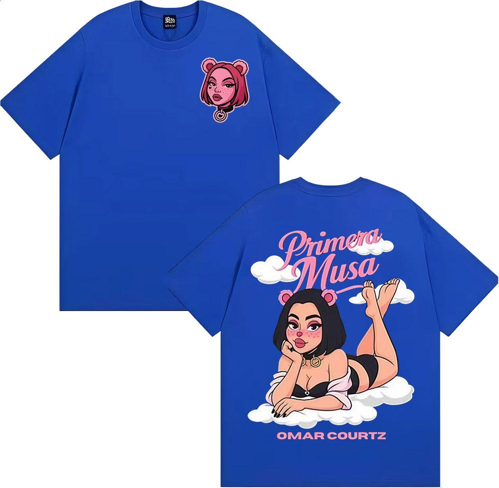 Omar Courtz Primera Musa 2025 Tour Merch Tee Shirt Unisex Women Couples Fashion Aesthetic Tshirt Casual Comfort Oversized T Shirts