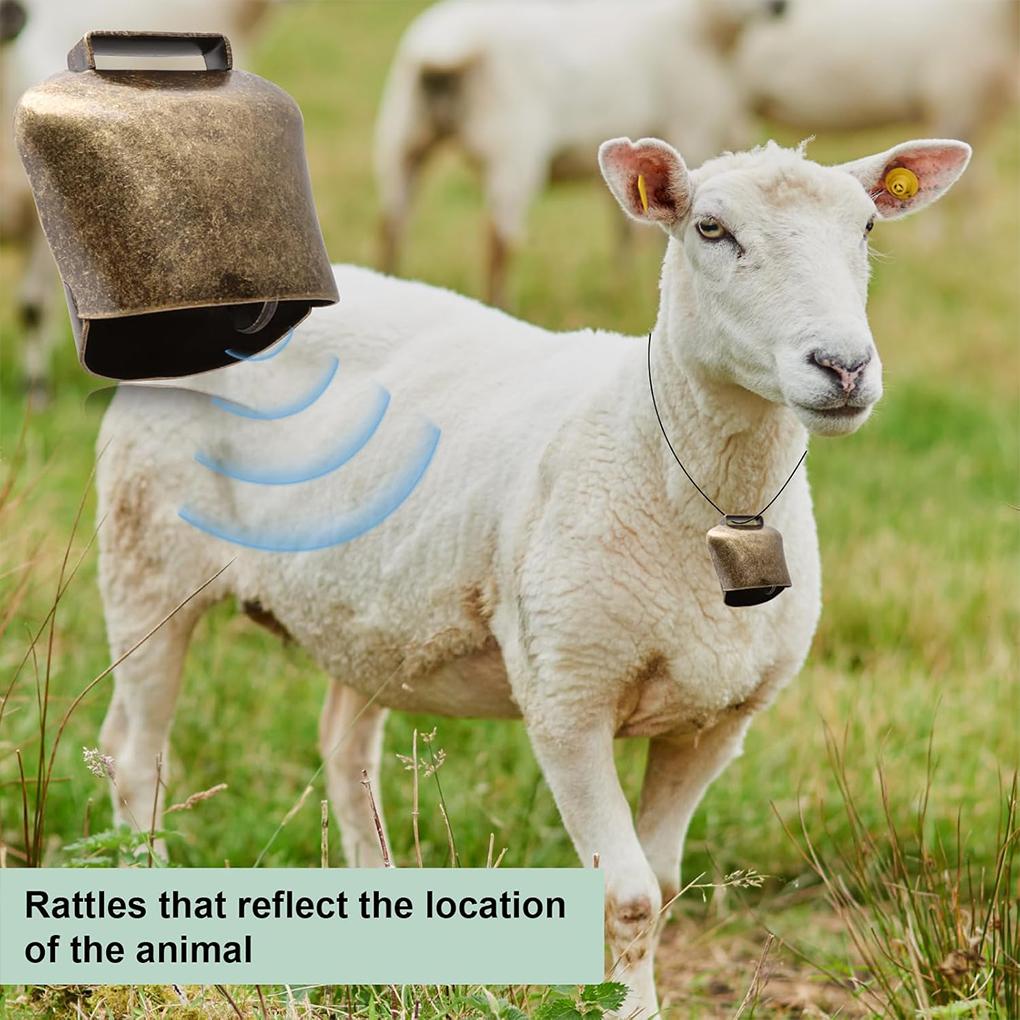Cow Horse Sheep Grazing Copper Bells Large Thickened Cattle Sheep Copper Bells Loud Crisp Spread Farther Loud Prevent The Loss