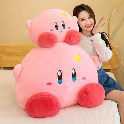 90 cm Stor Storlek Stjärna Kirby Söt Tecknad Anime Gosedjur Fylld Docka Rum Dekorerat med Söta Gosedjur Kudde Barn Semesterpresent