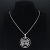 Stainless Steel Lucifer Sigil Necklace Baphomet Stamp Jewelry PAIMON Key Satanic Gothic N3521S03