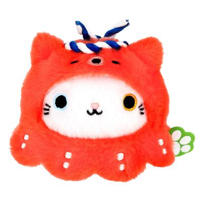 Sanei Boeki Local Dumplings: Octopus Boss Nekodango (Osaka) W7.5 X D7 X H7cm Plush Toy