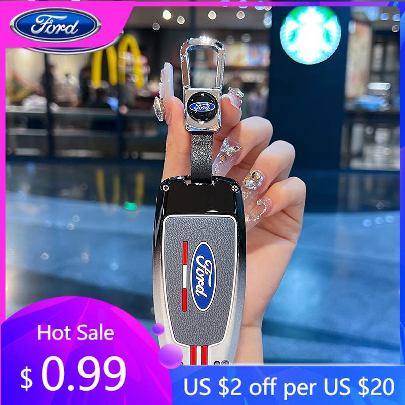 Car Sticker Ford Car Remote Key Case Full Cover Fob Auto Accessories For Ford Fusion Mustang Explorer F150 F250 F350 EcoSport Ed