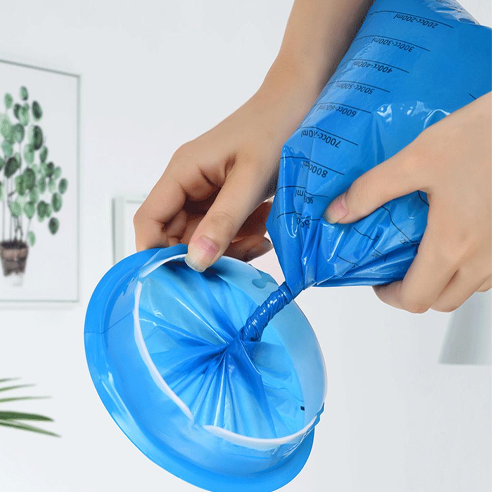 10Pcs Emesis Bag Disposable Vomit Bags Multi-Functional Portable Nausea Bags Sickness Barf Bags for Outdoor Travel