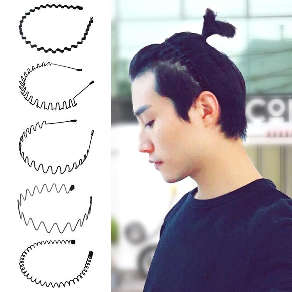 13 Pcs Unisex Black Metal Spiral Wave Headband Men Women Hair Band Accessories