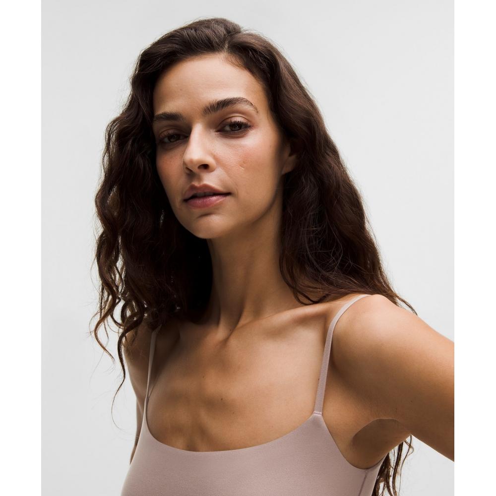 Lululemon Wundermost Ultra Soft Nulu Spaghetti Strap Adjustable Cami Ashen Rose