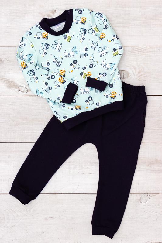 

Встановити (діти) – Затишний двокомпонентний костюм, м яка ворсована тканина, демісезонний, 5063-024-4 HC 74 м ятний