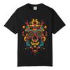 Beetle Neon Mask Skull TShirt, Vibrant Art Comfort Colors, Unisex Streetwear Tee