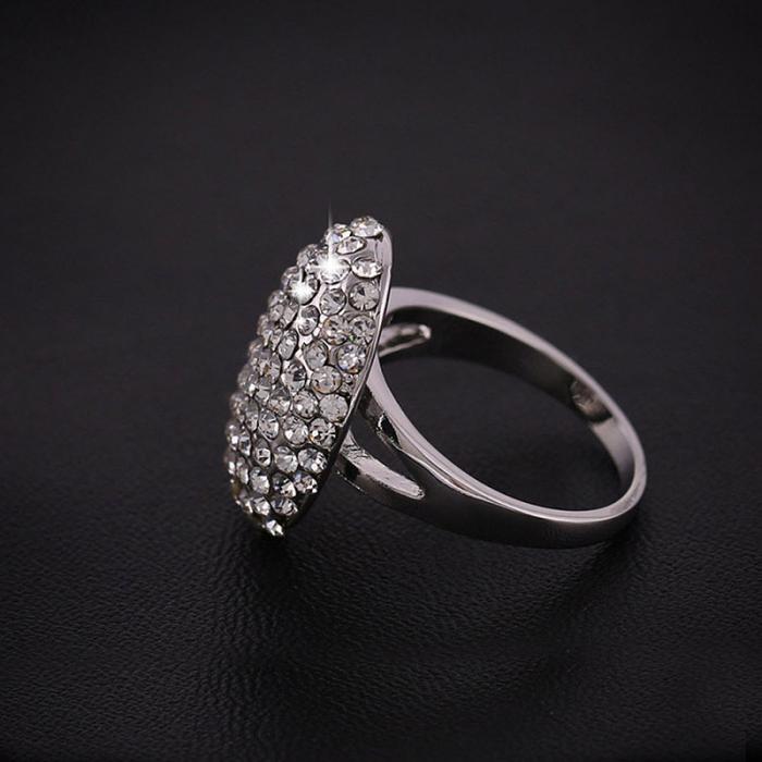 Fashion Rhinestone Engagement Wedding Rings for Women Valentine’s Day Anniversary Gift