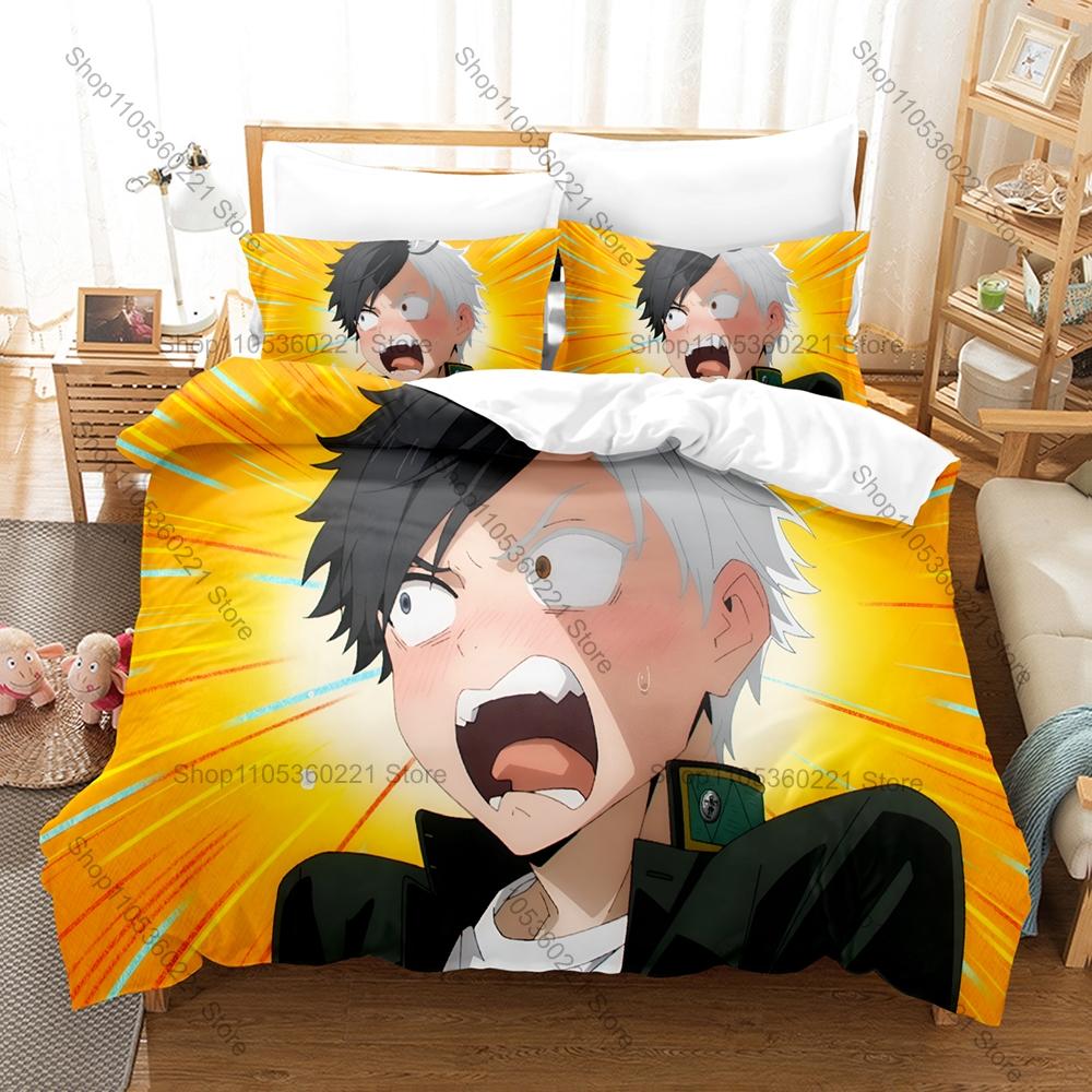 WIND BREAKER 2 Anime Style 3PCS Bedding Set Cozy Microfiber Bedding Kit Durable Design for Single Double Bed Room