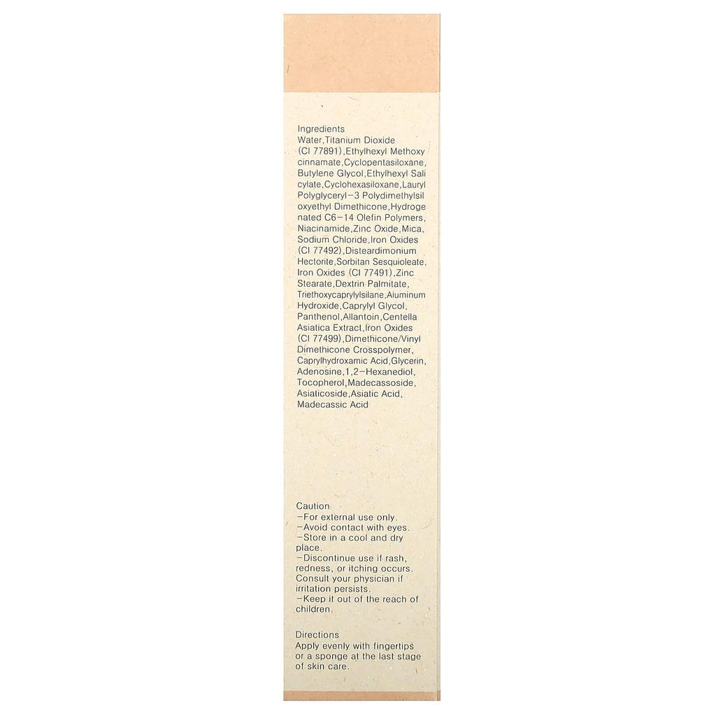 Cica Clearing Bb Cream, 15 Rose Ivory, 30Ml(1Fl Oz)