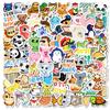 100 Small Size 4CM Doodle Mix and Match Stickers Cartoon Cute Pig Penguin Stickers