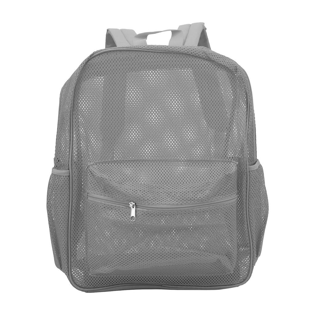 See Through Backpack Mesh Backpack Heavy Duty Lightweight Large Capacity Washable See Through Backpack for Swimming Beach Sports