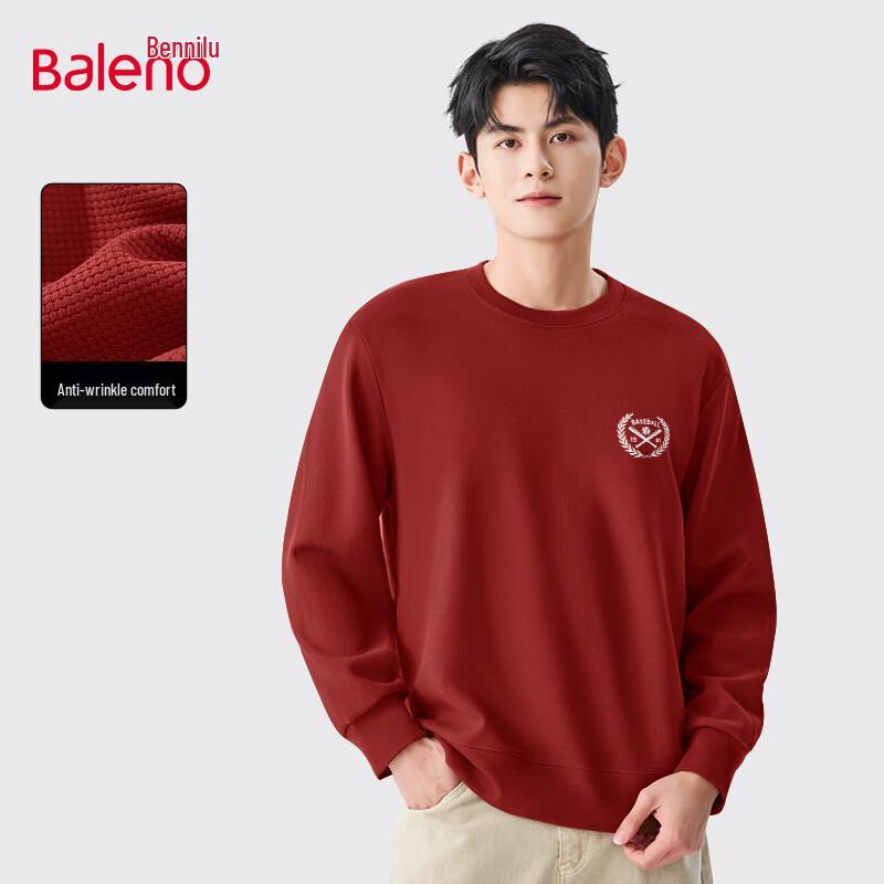 Baleno Men's Waffle Knit Pullover Sweatshirt