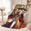 Popular Character T-Tokisaki KurumiS Throw Summer Flannel Throw Blanket Soft Antistatic Washable KidFriendly Couch Bed