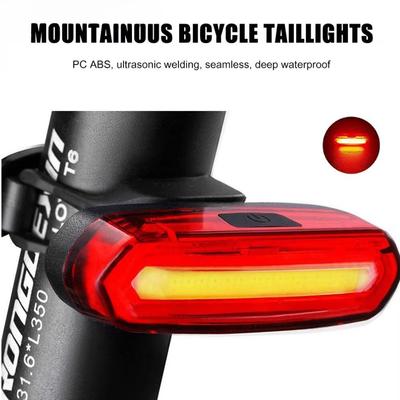 Fahrrad Rücklicht USB Wiederaufladbar Rote LED Helles Rücklicht Passt auf jedes Fahrrad/Helm Einfach zu Installieren für Fahrradsicherheit