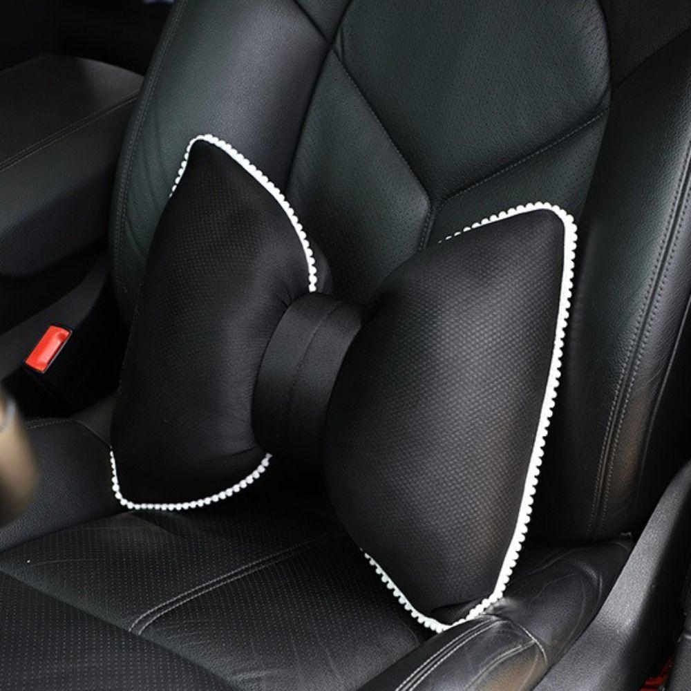 Ergonomic Neck Pillow Breathable Ice Silk Pillow Cute Car Headrest Pillow Auto