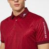 J.LINDEBERG Men's Golf Print Polo Shirt