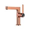 TLXT Luxury Gunmetal Grey & Rose Gold Basin Mixer Faucet