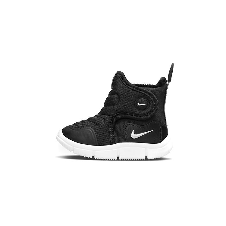

New Nike Novice Slip Resistant Cushioning Wear Resistant Warm High Top Toddler Shoes Black Silver Infant And Toddler AV8338-005 22