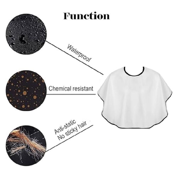 Makeup Cape Beauty Salon Cape Water Resistant Short Smock Light Weight Beard Apron Styling Shampoo Cape for Hairdresser