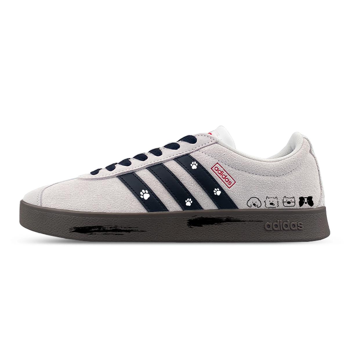 

Adidas Neo VL Court 2.0 Low top Skateboard Shoes Unisex Gray HQ1802(Team47-ad) 36