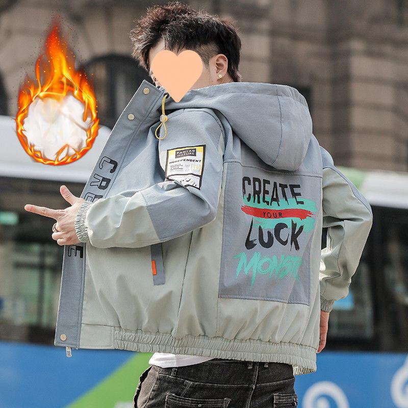 Spring and Autumn Jackets for Men and Teenagers Korean Style Fashion Trend Workwear Casual Tops