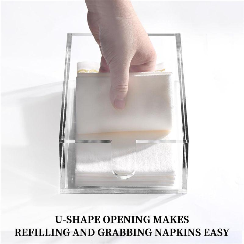 Guter Serviettenhalter Acryl Serviettenhalter für Tisch Cocktail-Serviettenhalter, Servietten-Spender für Zuhause