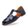 Fashion Summer Men's Fisherman Sandals High-Quality Comfortable Breathable With Cross -Buckle Toe Caps  Are Lightweight And Casual Shoes