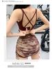 Jupe plissée en maille tie-dye pour femme - Séchage rapide, taille haute, pour le yoga et le tennis