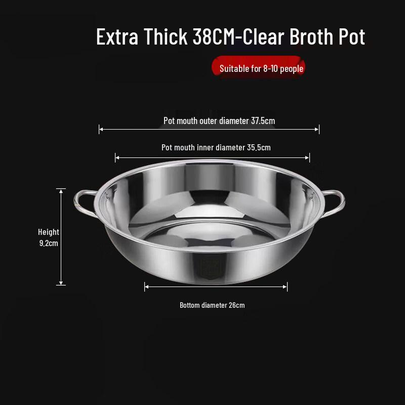 Yuzhuxun 304 Stainless Steel Hot Pot
