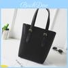Anti-wrinkle Solid Color Women Pu Leather Tote Bag For Casual And Daily Use
