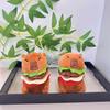 Hamburger Capybara Unique Plush Toy Keyring Perfect Size For Backpack And Accessories Bag