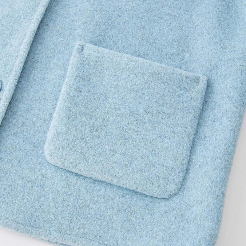 IEF Women's Autumn Slimming Short Wool Blend Coat