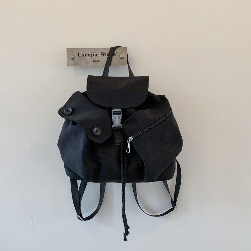 Versatile fresh and lightweight cloth bag women's new summer casual fashion backpack travel small backpack