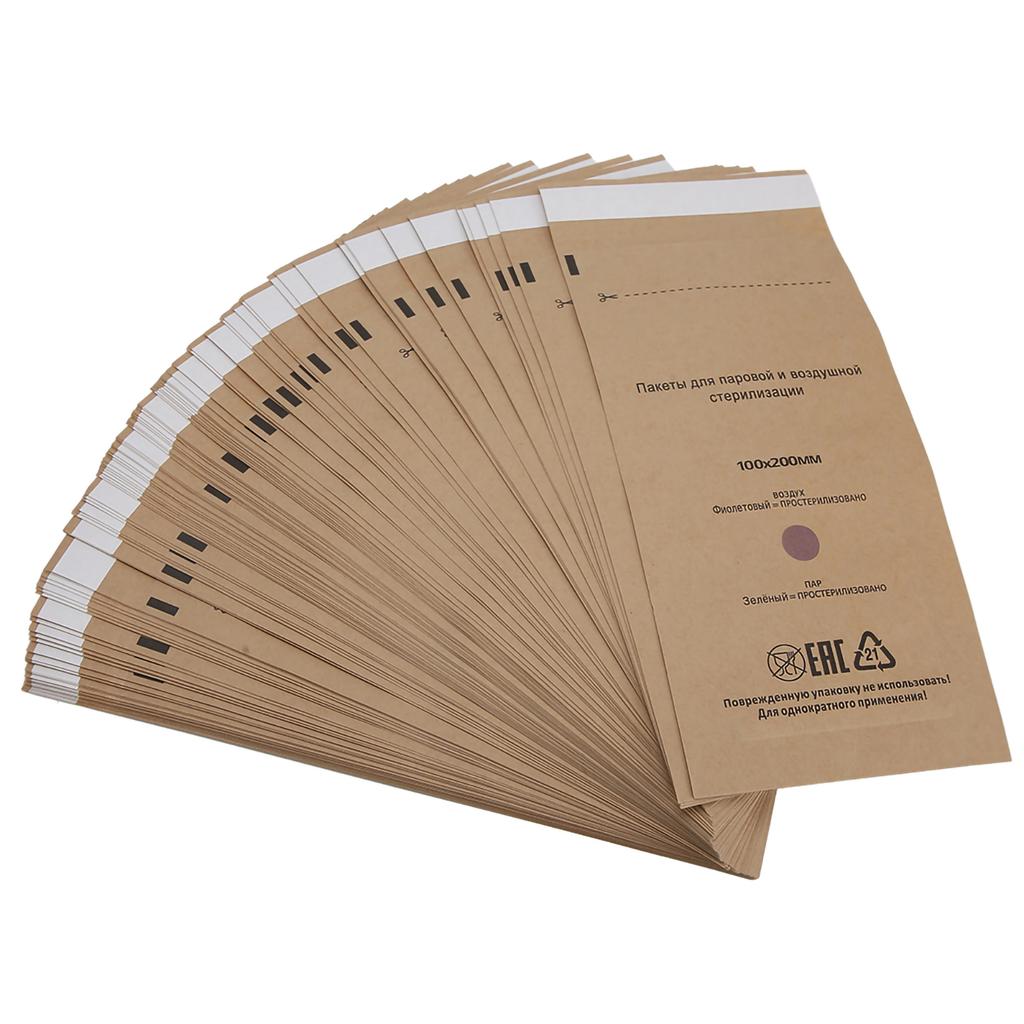 100pcs Disposable Nail Art Cosmetic Tool Cleaning Bag UV Cleaner Machine Bag 100 X 200mm