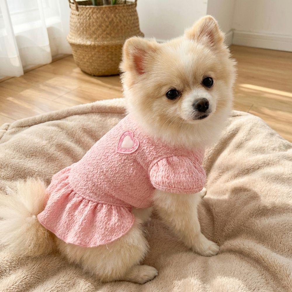 Flying Sleeve Dog Princess Dress Breathable Mesh Princess Apparel Cute Dog Costume Pet Show
