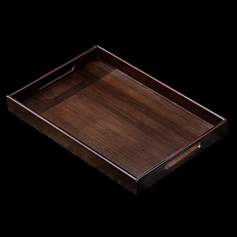 Bamboo Tea Serving Tray with Handles