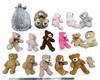 Children's Teddy Bear Doll Doctor Hat Design Plush Toy for Birthday Gift Polyester PP Cotton Mesh Embroidered Stress Relief