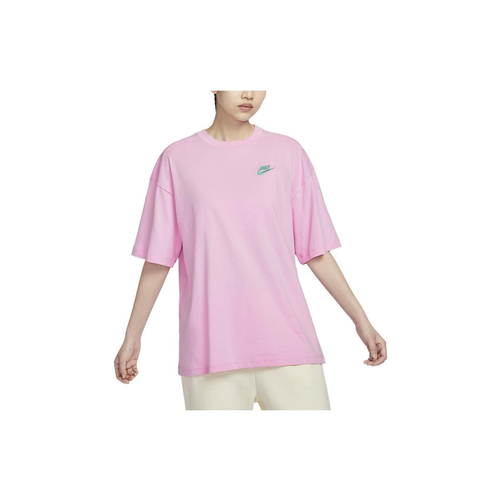 Nike Sportswear Daisy Collection Floral Print Loose Casual Lightweight Comfortable Crew Neck Short Sleeve Drop Shoulder T-Shirt HJ9427662