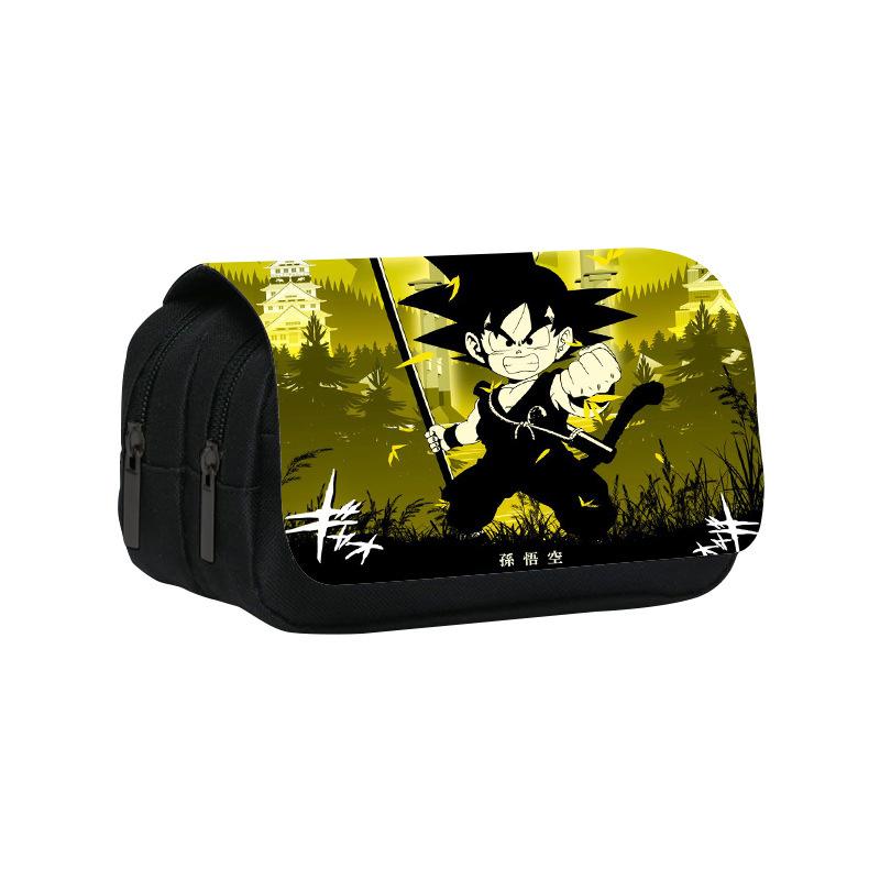 Dragon Ball Goku Anime Pencil Case Big Pencil Bags Stationery Pen Case For Boys Trousse Double Layer School Pencil Case