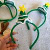Christmas Theme Headband Festival Props Crochet Hairhoop Seasonal Headwear Holiday Celebration Christmas Tree Headband