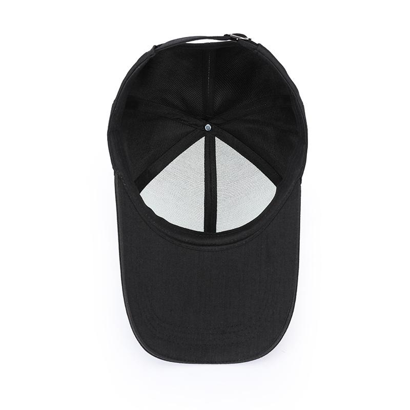 Casquette pour homme printemps et automne à bord étendu, casquette de baseball pare-soleil à grand bord pour l'extérieur, chapeau de mode à grand bord