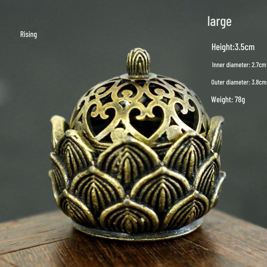 Rising Mini Lotus Incense Holder & Aromatherapy Burner for Buddha Rituals