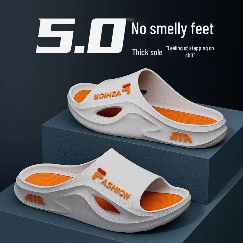 2025 Men's Summer Thick-Soled Deodorant Non-Slip Slippers for Indoor & Outdoor