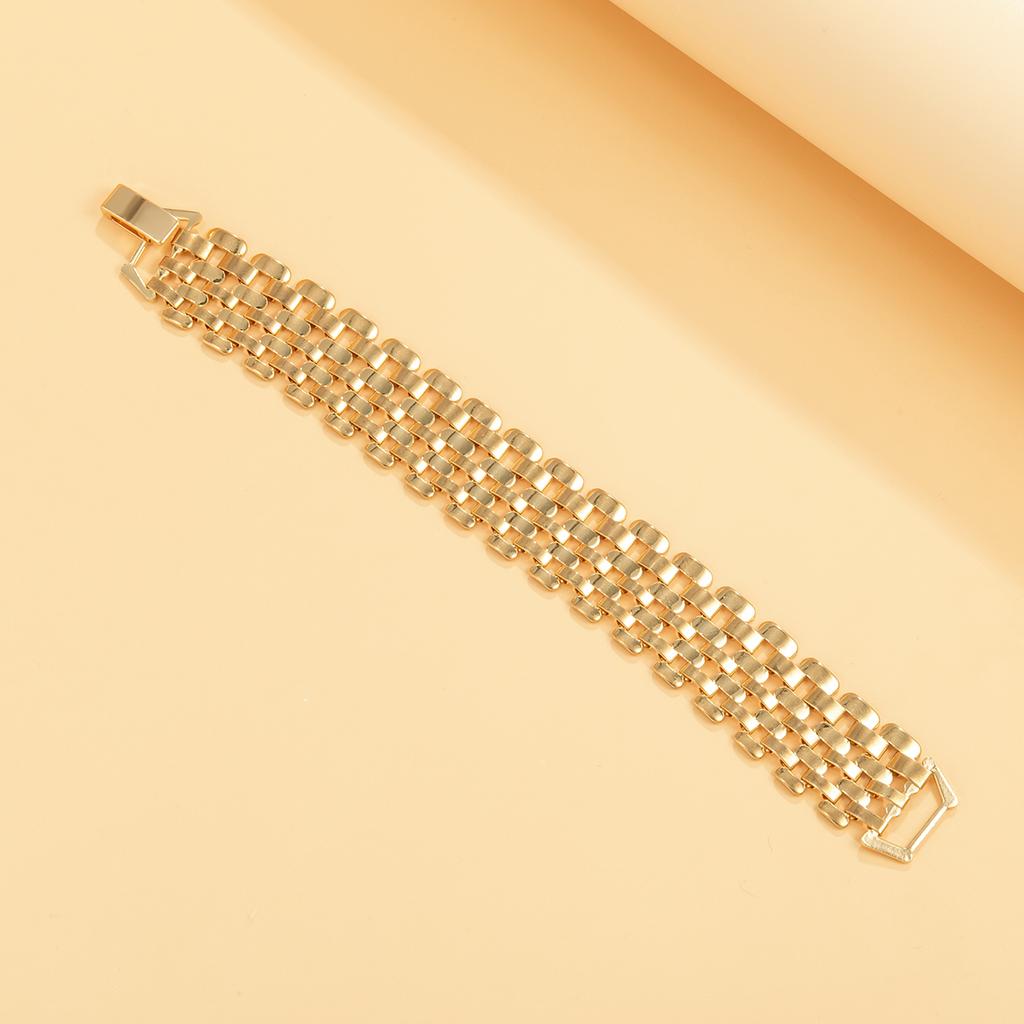 Exaggerated Thick Chain Bracelet for Women Punk Big Metal Chunky Bangles Wide Hand Chains Jewelry 2026 Fashion Femme Girls Gifts