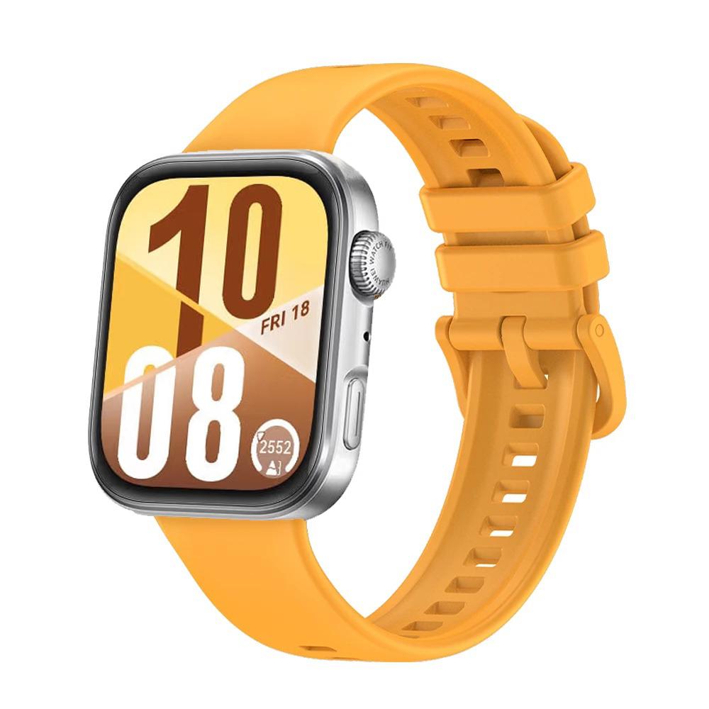 

Official Silicone Strap For Huawei Watch Fit 3/4/4 Pro Band Colorful Buckle Bracelet belt For Huawei Watch Fit 4 Pro Accessories Huawei Watch Fit 4 жёлтый